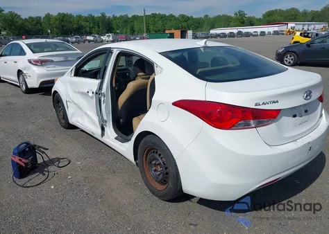 2013 Hyundai Elantra Limited from USA, damaged, VIN 5NPDH4AE1DH446095